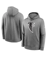 Nike Men's Heathered Gray Atlanta Falcons Rewind Club Fleece Pullover Hoodie