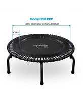 JumpSport 350 Pro Indoor Lightweight 39" Round Fitness Trampoline with 4 Videos