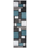 Main Street Rugs Montane 2'7"x12' Runner Area Rug