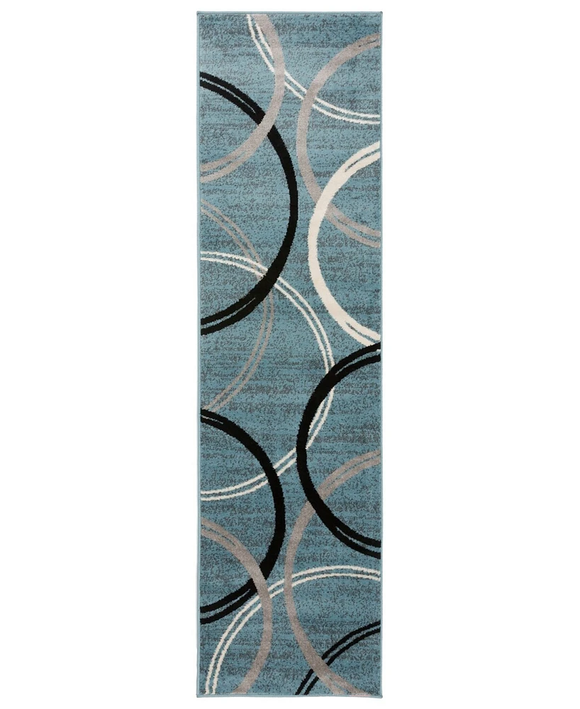 Main Street Rugs Alba 377 2'7"x8' Runner Area Rug