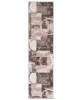 Main Street Rugs Alba 307 2'x7'2" Runner Area Rug