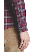 Charles Tyrwhitt Men's Slim Fit Button-Down Collar Brushed Flannel Check Shirt