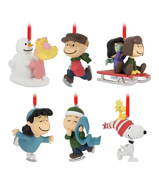 Hallmark The Peanuts Gang Christmas Ornaments, Set of 6 - Multi