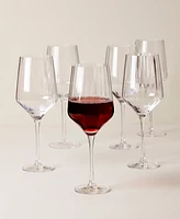 Lenox Tuscany Classics Angled Optic Wine Glasses, Set Of 6