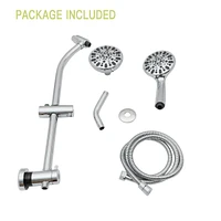 Multi Function Dual Shower Head - Shower System With 4.7 Rain Showerhead, 7-Function