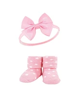 Hudson Baby Baby Girls Headband and Socks Giftset, Tie-Dye, One - Tie