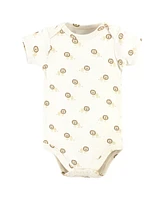 Hudson Baby Boys Cotton Bodysuits, 3-Pack