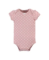 Hudson Baby Girls Cotton Bodysuits