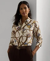 Lauren Ralph Women's Printed Shirt, Regular & Petite