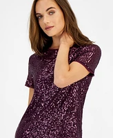 Anne Klein Women's Sequined T-Shirt