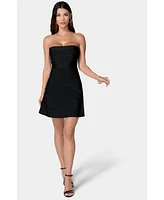 Bebe Women's Bandage Strapless A-line Dress