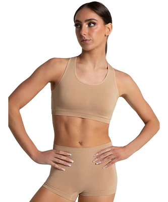 Capezio Women's Seamless Racerback Sports Bra