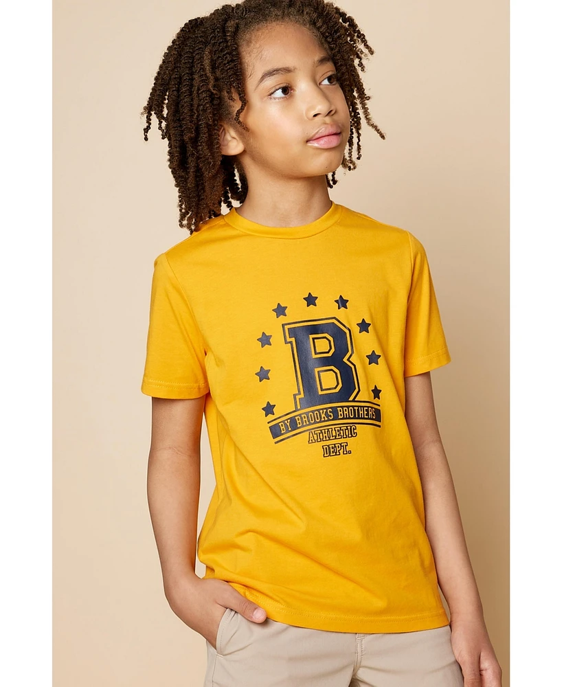B by Brooks Brothers Big Boys "B" Logo Graphic T-Shirt