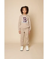 B by Brooks Brothers Big Boys Logo Fleece Sweatshirt