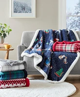 Holiday Lane Cozy Plush Throw, 50" x 70", Exclusively at Macy's