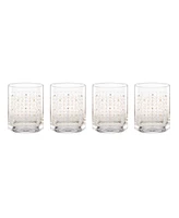 Lenox Tuscany Classics Gold Dust Double Old Fashioned Glasses, Set Of 4