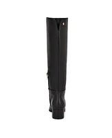 Nine West Women's Morgin Pointy Toe Block Heel Knee High Boots