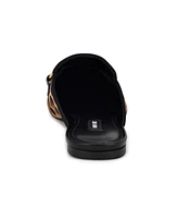 Nine West Women's Bhalya Round Toe Slip-On Flat Casual Mules
