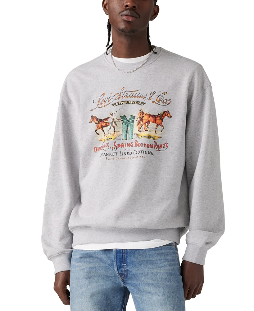 Levi's Men's Relaxed Fit Vintage-Style Graphic Sweatshirt