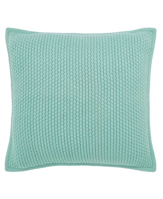 Ihi Home Popcorn Weave Pillow, 22"Sq