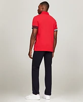 Tommy Hilfiger Men's Slim-Fit Stripe-Cuff Polo Shirt