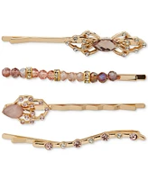 lonna & lilly 4-Pc. Gold-Tone Embellished Bobby Pins