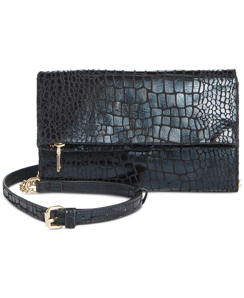 I.n.c. International Concepts Averry Croc Metallic Small Crossbody, Created for Macy's