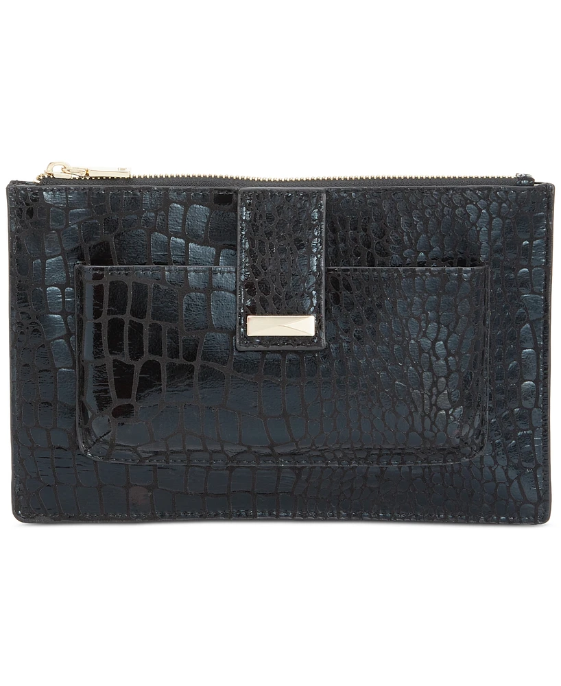 INC Franee Croco Small Pouch, Created for Macy's