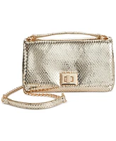 I.n.c. International Concepts Mini Ajae Metallic Snake Shoulder Bag, Created for Macy's