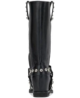 Jessica Simpson Women's Milley Studded Harness Moto Boots