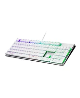 Coolermaster Cooler Master SK652 Gaming Keyboard with Brown Switches, Usb-c (Silver/White)