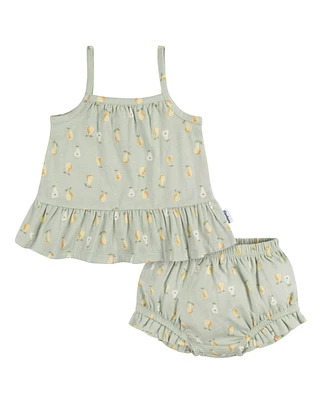 Gerber Baby Girls Dress and Diaper Cover Set, 2 Piece