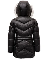 Michael Kors Toddler & Little Girls Stadium Puffer Jacket with Faux-Fur Trim