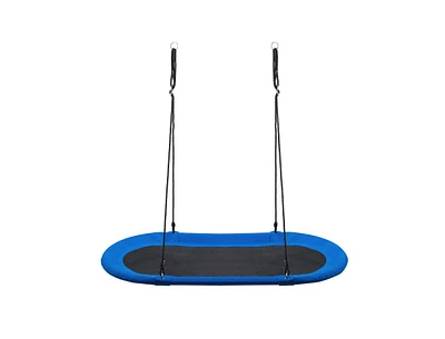 Slickblue Kids 60 Inch Saucer Surf Outdoor Adjustable Swing Set