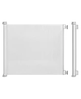 Sugift 33 Inch Tall Retractable Mesh Safety Gate for Indoor and Outdoor Use