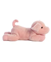 Aurora Medium Pickles Piglet Flopsie Adorable Plush Toy Pink 12"