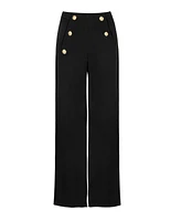 Nocturne Women's Multi-Button Long Pants