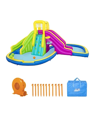 Bestway H2OGO! Funfinity Splash Kids Inflatable Mega Water Park with Air Blower - Multi