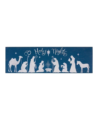 Slickblue O' Holy Night Sign 40"l X 11.75"h Mdf