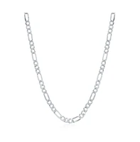Simona Sterling Silver 4.2mm Figaro Chain