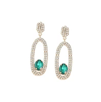 Sohi Women's Royal Heart Drop Earrings