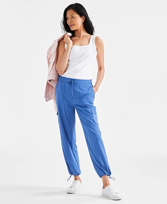 Style & Co Women's Cropped Utility Cargo Pants, Created for Macy's