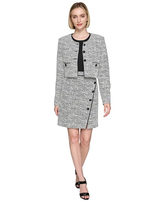 Karl Lagerfeld Paris Women's Tweed Dress & Cropped Jacket