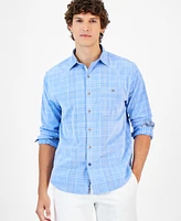 Tommy Bahama Men's Coastline Cord Brissa Check Long-Sleeve Shirt