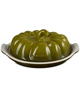 Le Creuset Stoneware 8.3" Pumpkin Butter Dish - Olive