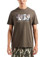 A|X Armani Exchange Men's Short Sleeve Crewneck Box Logo T-Shirt