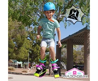 Madd Gear Boost Boots Light-Up Kids Jumping Shoes Ages 5+ Max 88 lbs, Fits Sizes Us 3-6, Perfect for Balance and Coordination - Pink