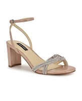 Nine West Women's Genner Embellished Block Heel Sandals