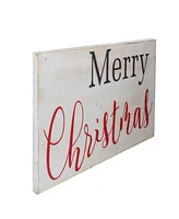 Northlight 24" Rustic Wooden 'Merry Christmas' Hanging Wall Sign