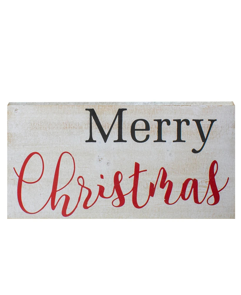 Northlight 24" Rustic Wooden 'Merry Christmas' Hanging Wall Sign